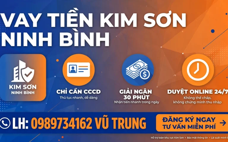 Vay tiền Tại Kim Sơn Ninh Bình qua cccd